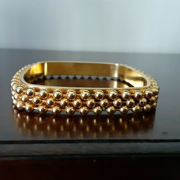 Gold Plated Bangle Bracelets - lot of 7 - Picture 3 of 5